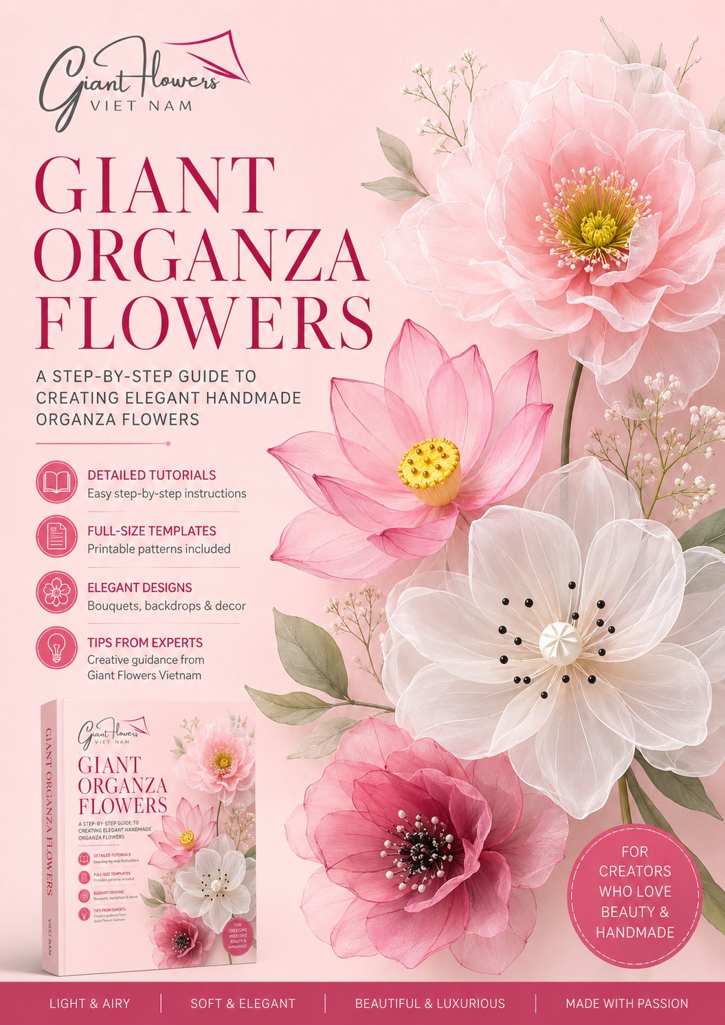 Organza Giant Flowers Ebook