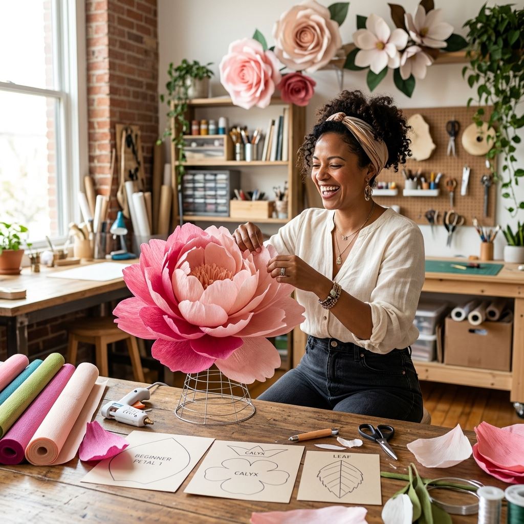 Featured image for 3 Easy Giant Flower Designs Perfect for Absolute Beginners