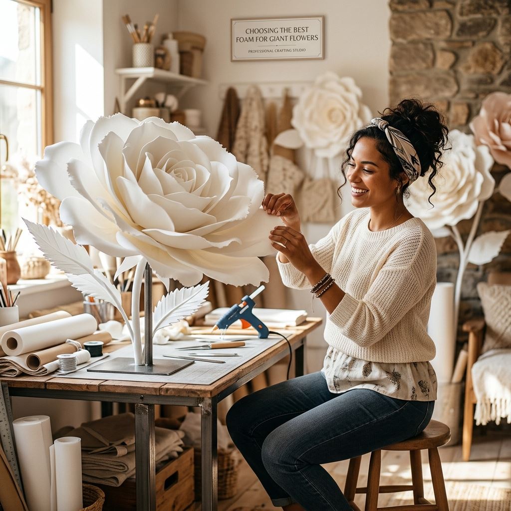 Featured image for Choosing the Best Foam for Giant Flowers: A Crafter’s Guide
