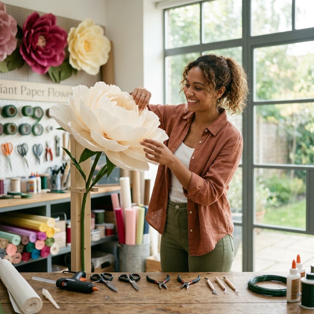 Featured image for Essential Tools for Giant Paper Flower Making: A Beginner’s List