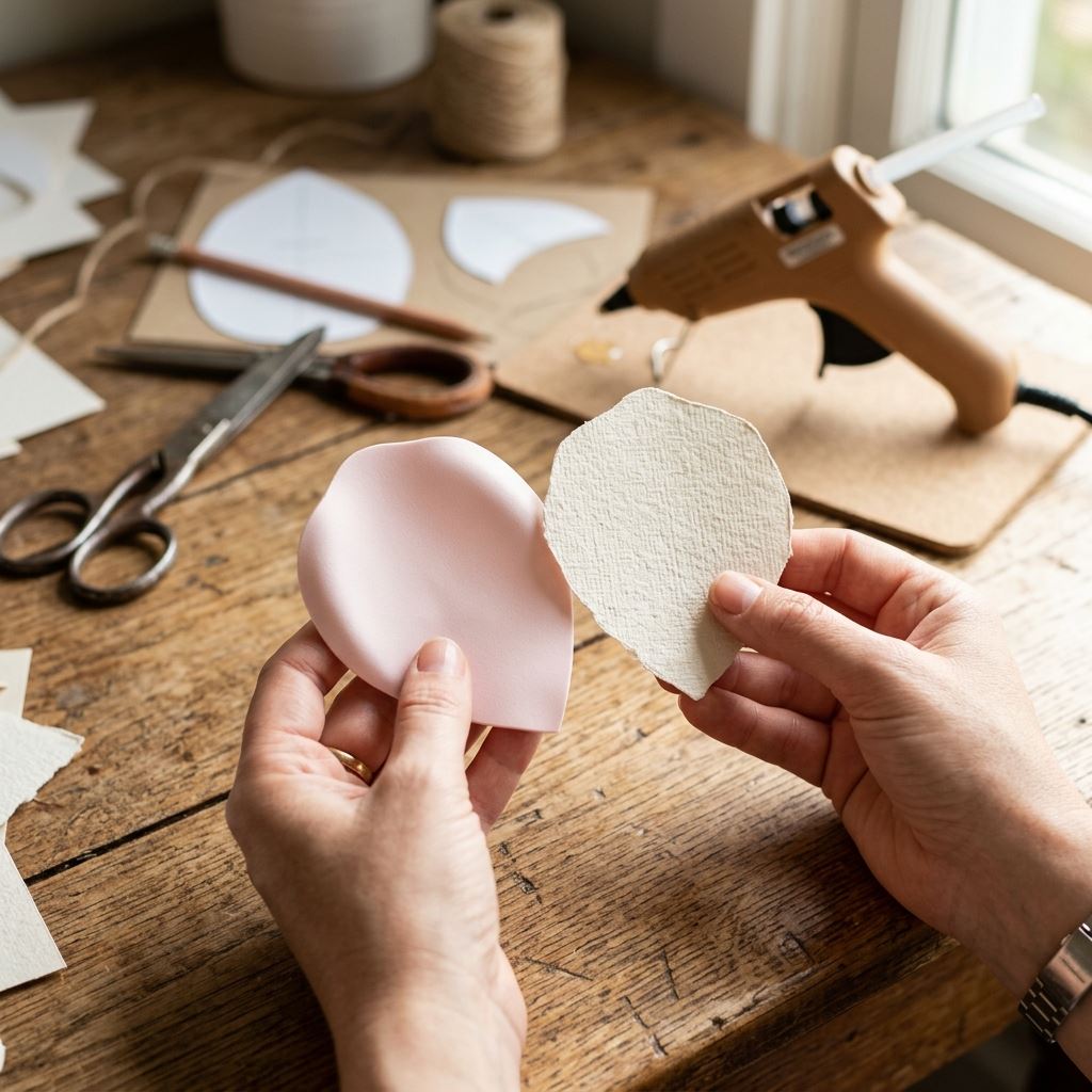 Crafting detail for EVA Foam vs Cardstock Paper: Which is Best for Giant Flowers?