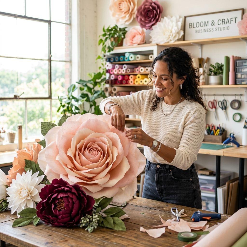 Featured image for Giant Paper Flower Business: From Hobby to Six Figures