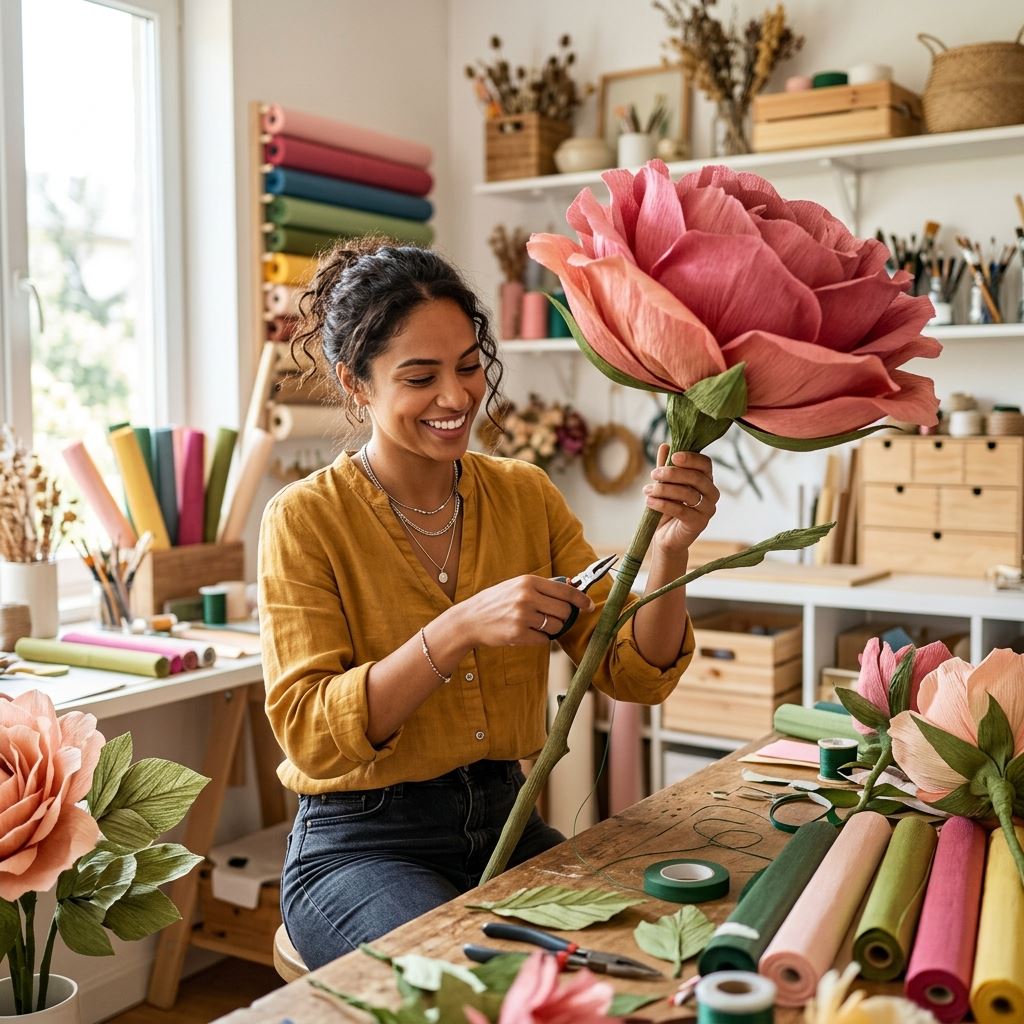 Featured image for How to Keep Your Giant Paper Flowers From Drooping