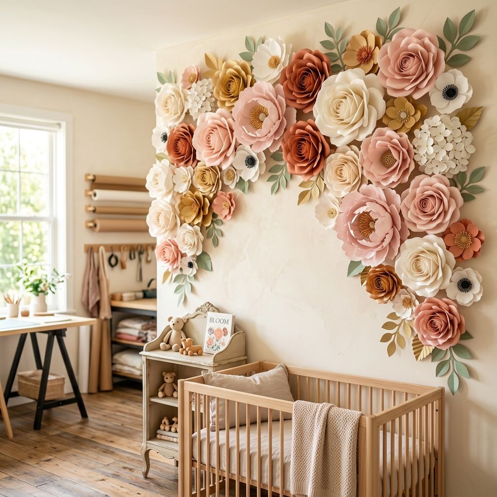 Completed display for How to Make Giant Flowers with Cardstock: The Complete Method