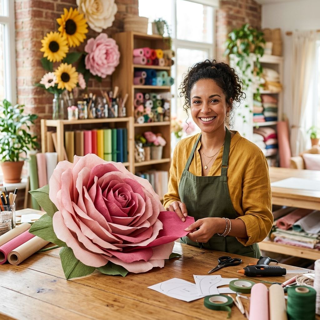 Featured image for How to Make Giant Paper Flowers: The Ultimate Beginner’s Guide