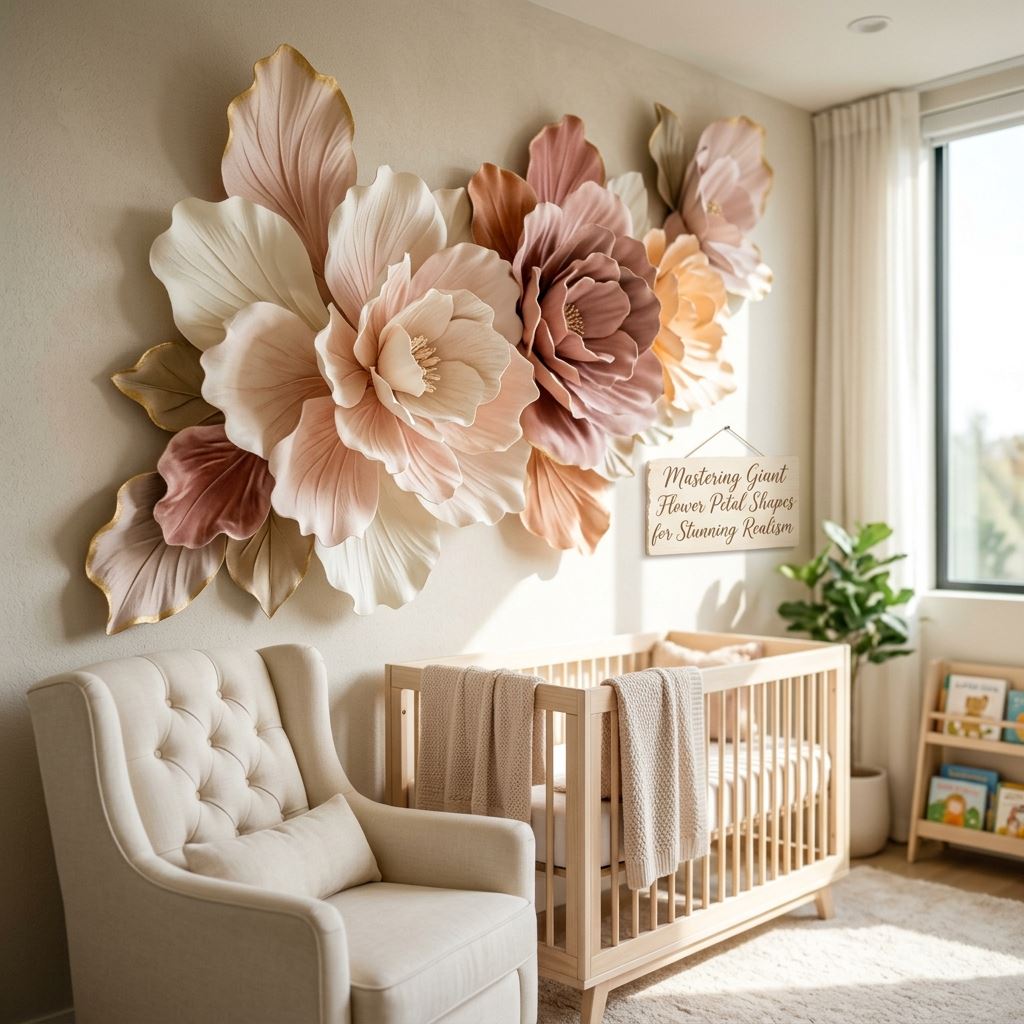 Completed display for Mastering Giant Flower Petal Shapes for Stunning Realism