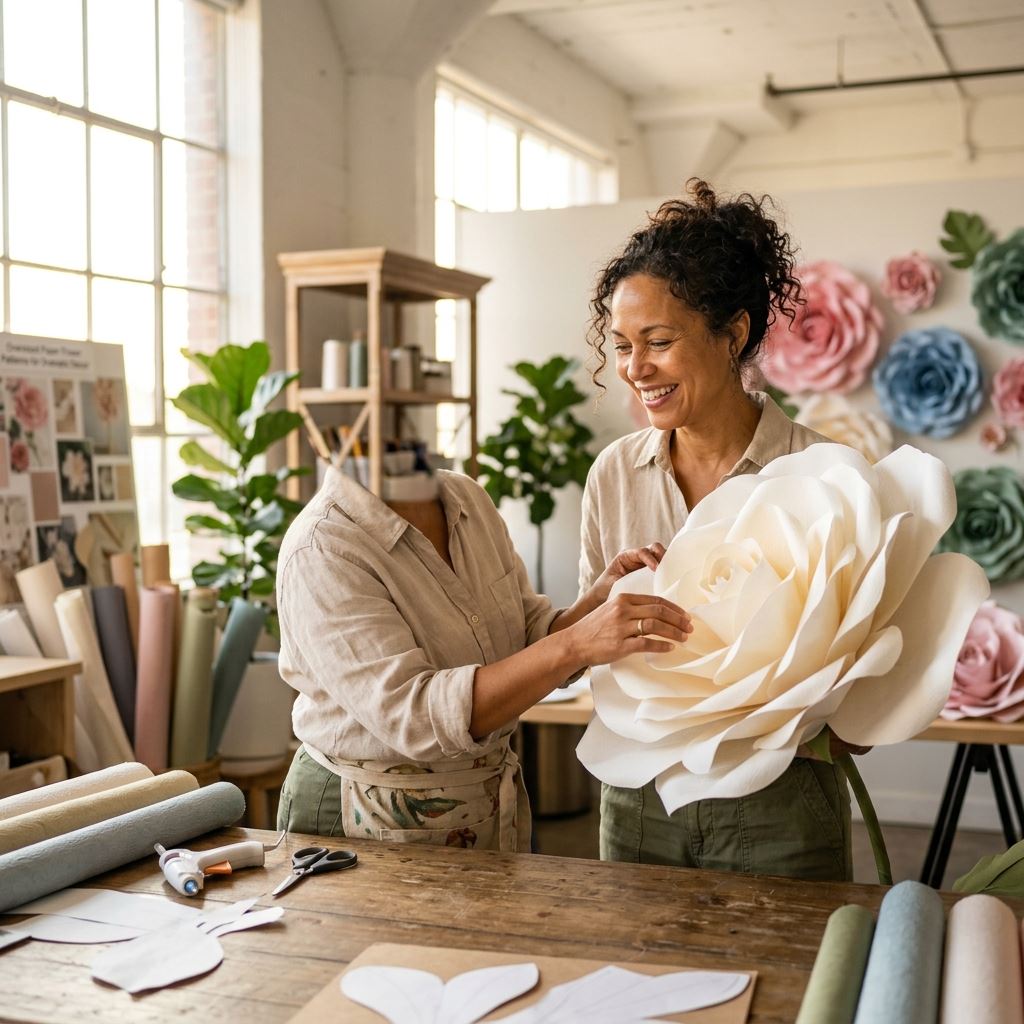Featured image for Oversized Paper Flower Patterns for Dramatic Decor