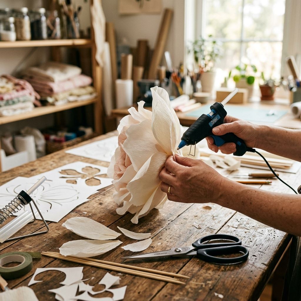 Crafting detail for Printable Giant Flower Stencils for Quick Crafting