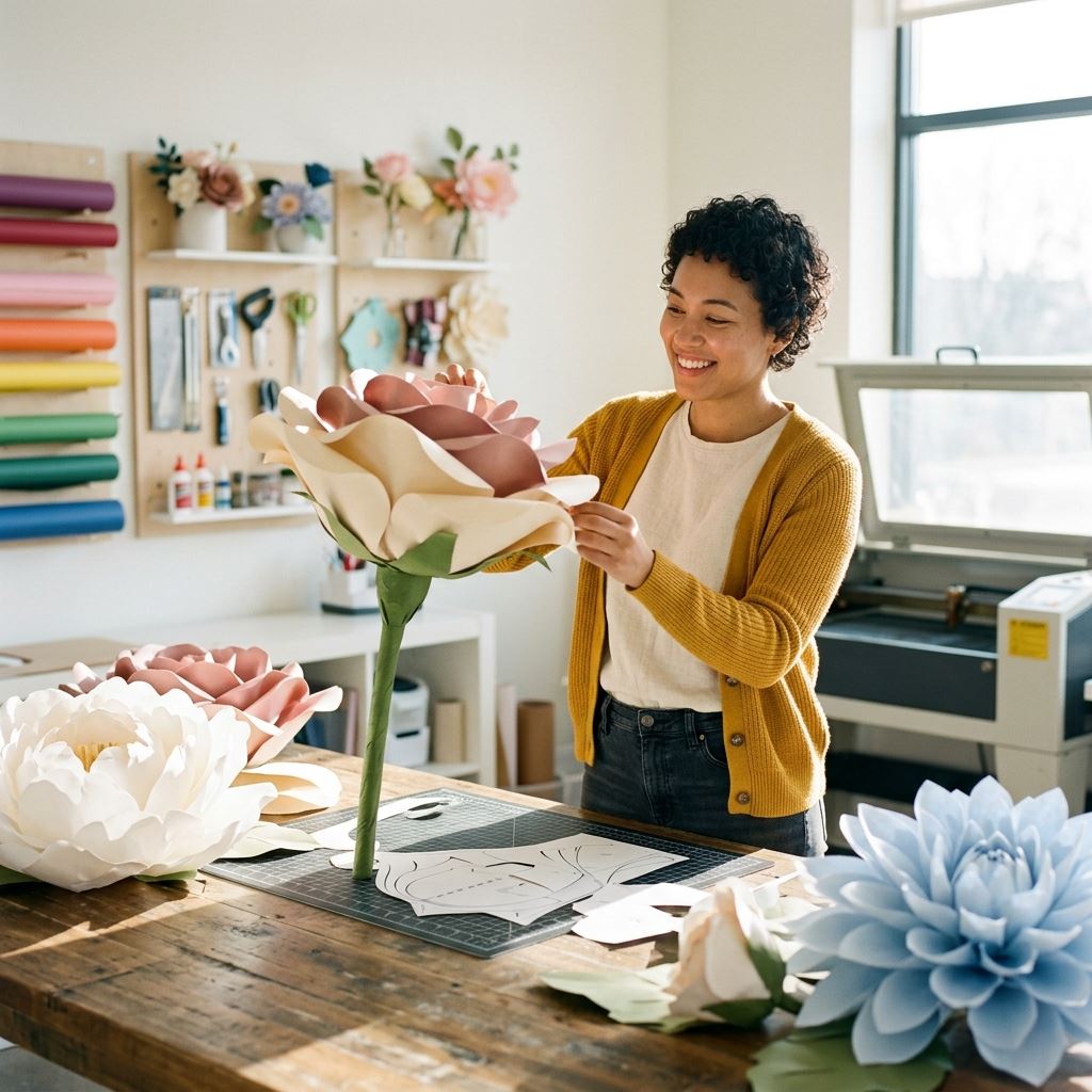 Featured image for SVG Files for Giant Paper Flowers: Digital Cutting Made Easy