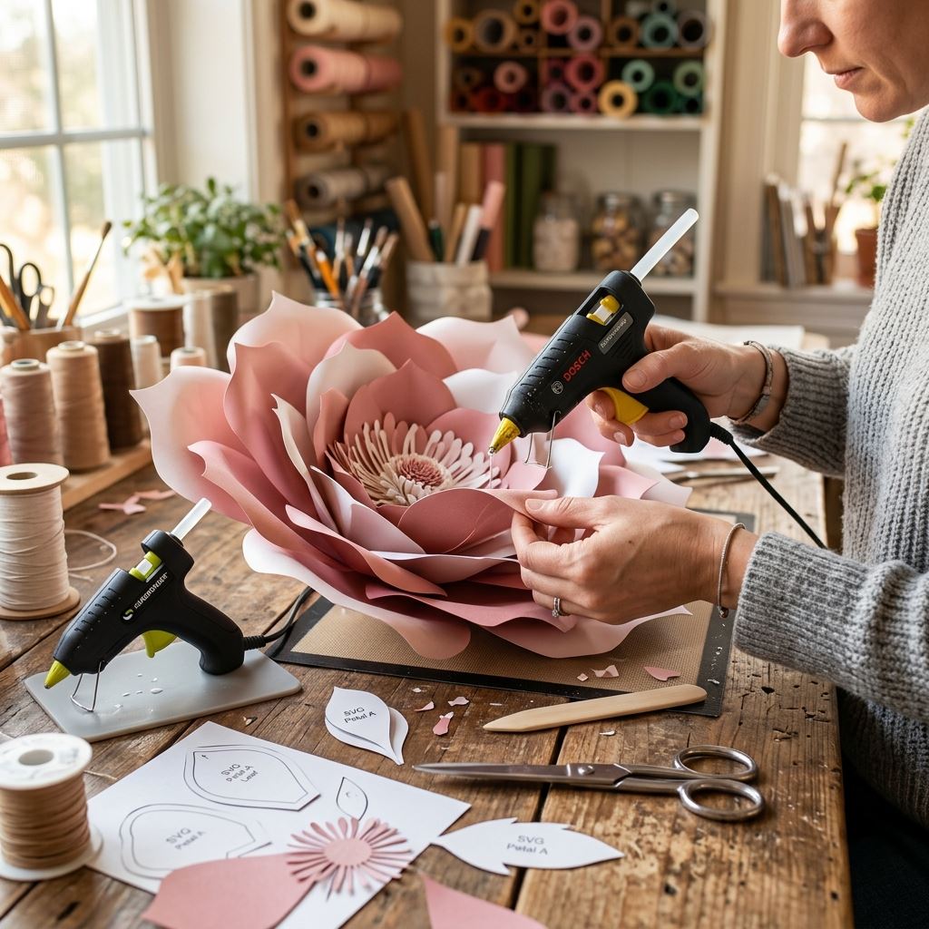 Crafting detail for SVG Files for Giant Paper Flowers: Digital Cutting Made Easy
