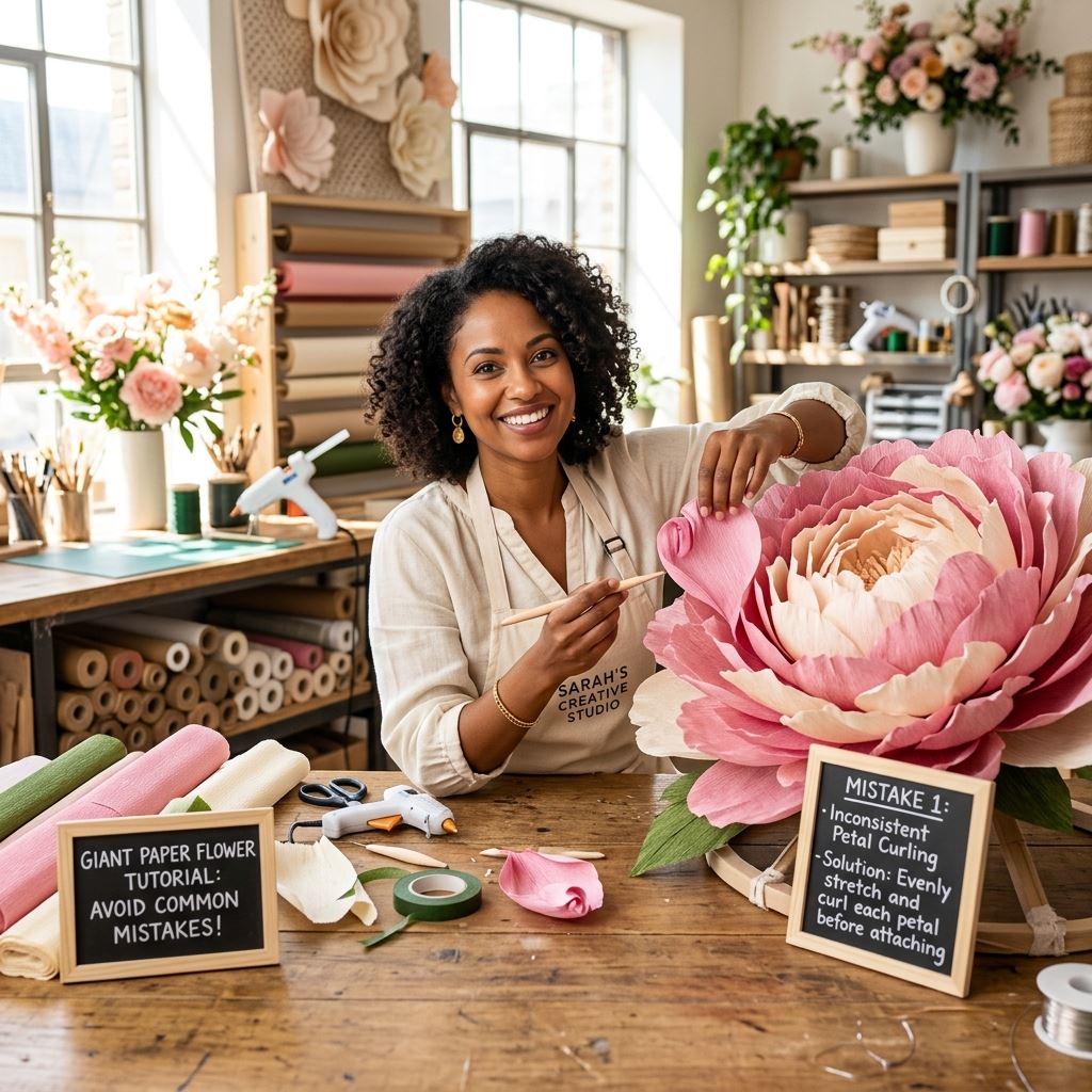 Featured image for Top 5 Mistakes Beginners Make When Crafting Giant Flowers
