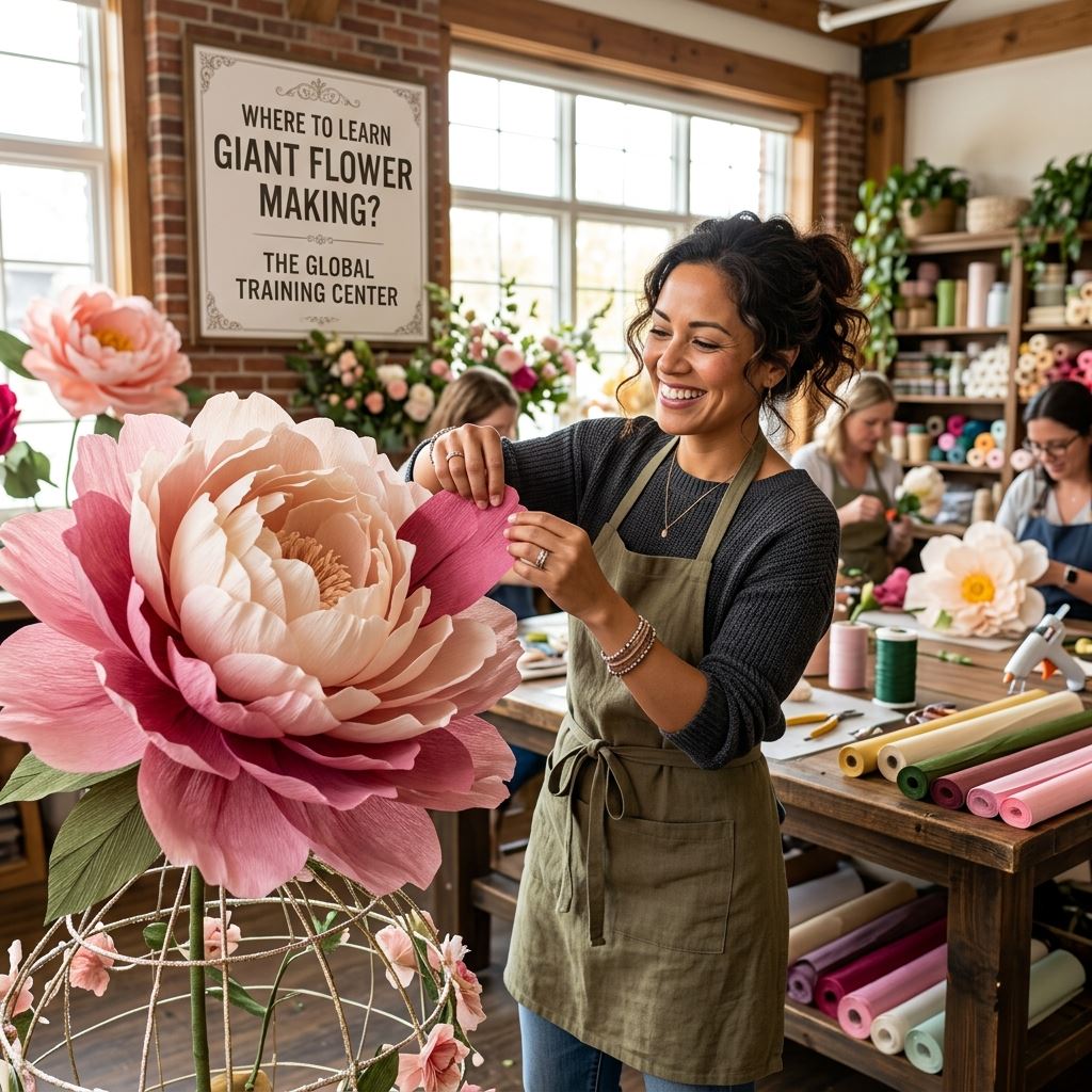 Featured image for Where to Learn Giant Flower Making? The Global Training Center