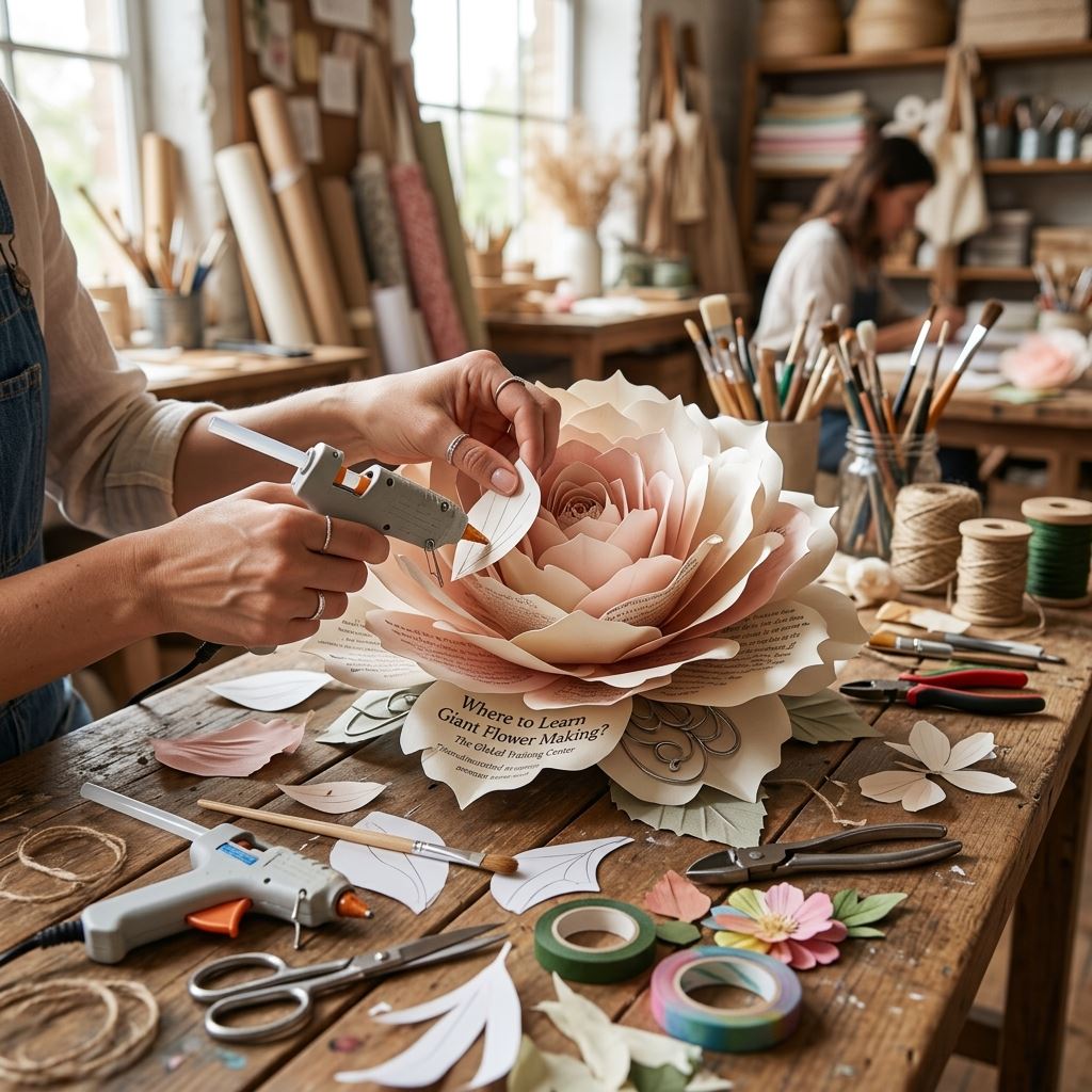 Crafting detail for Where to Learn Giant Flower Making? The Global Training Center