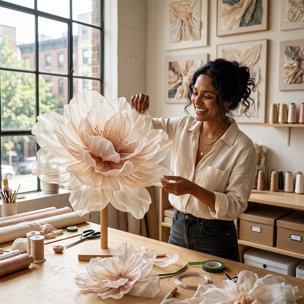 Featured image for Why Giant Organza Flowers Are the Hottest Trend for 2024 Weddings